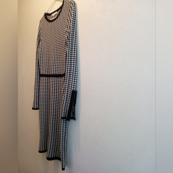 Heidi Weisel’s MIXT Houndstooth Sweater Dress L - Picture 10 of 16